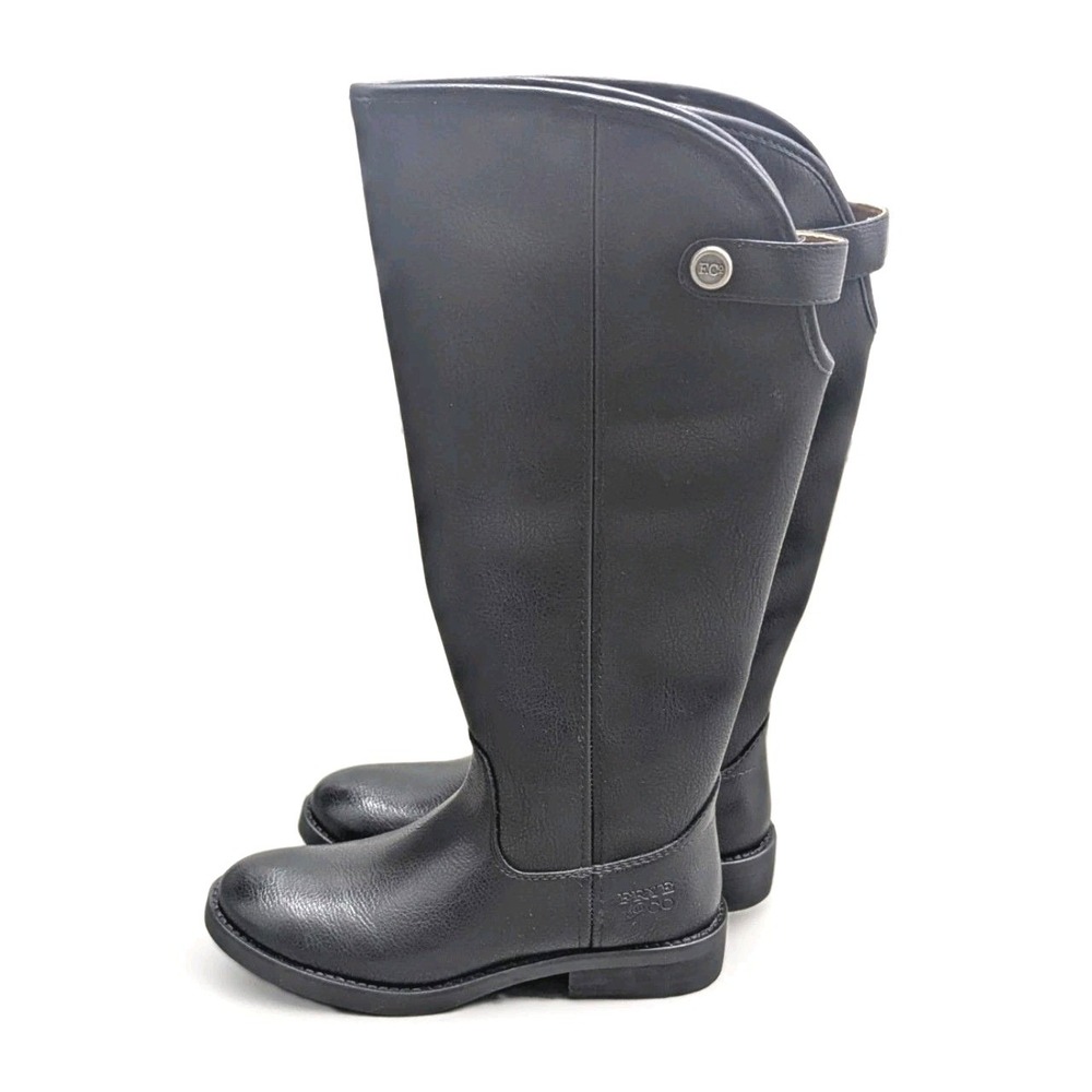Classic Riding Boots Frye & Co Kellie Button Tall Black Women's Size‎ 5 New